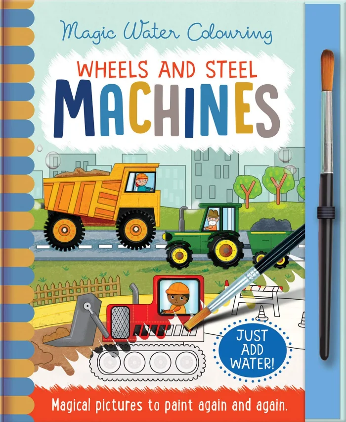 Wheels and Steel - Machines, omaľovánka