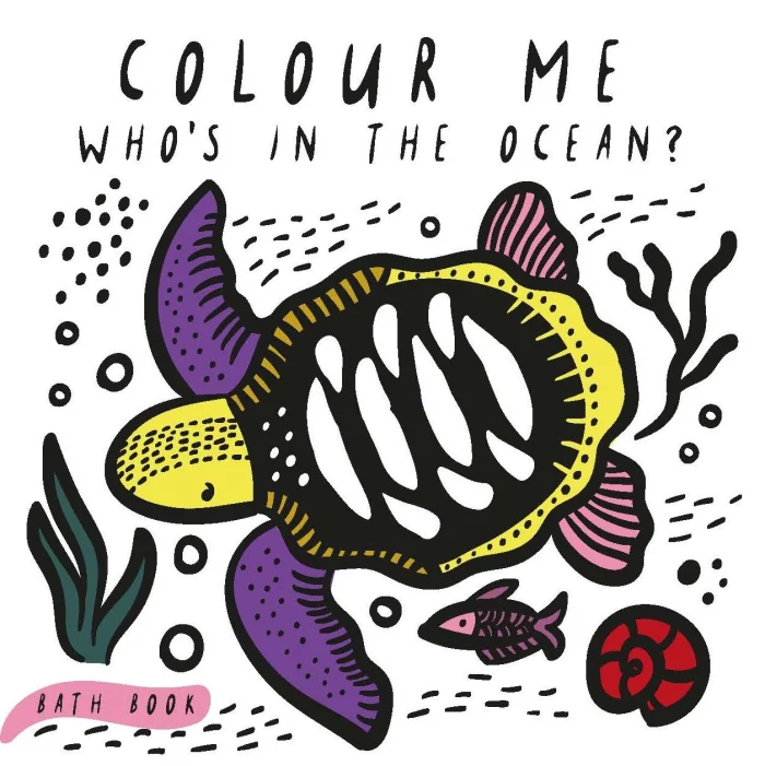 Colour Me: Who's in the Ocean?, knižka do vane