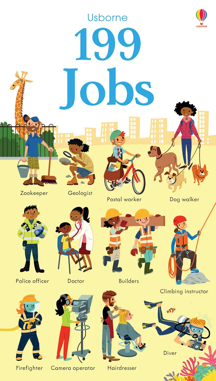 199 Jobs, anglická kniha-leporelo