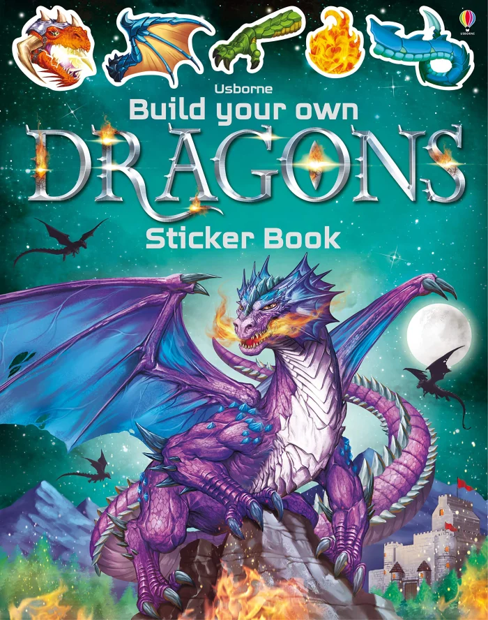 Build Your Own Dragons Sticker Book, nálepkový zošit