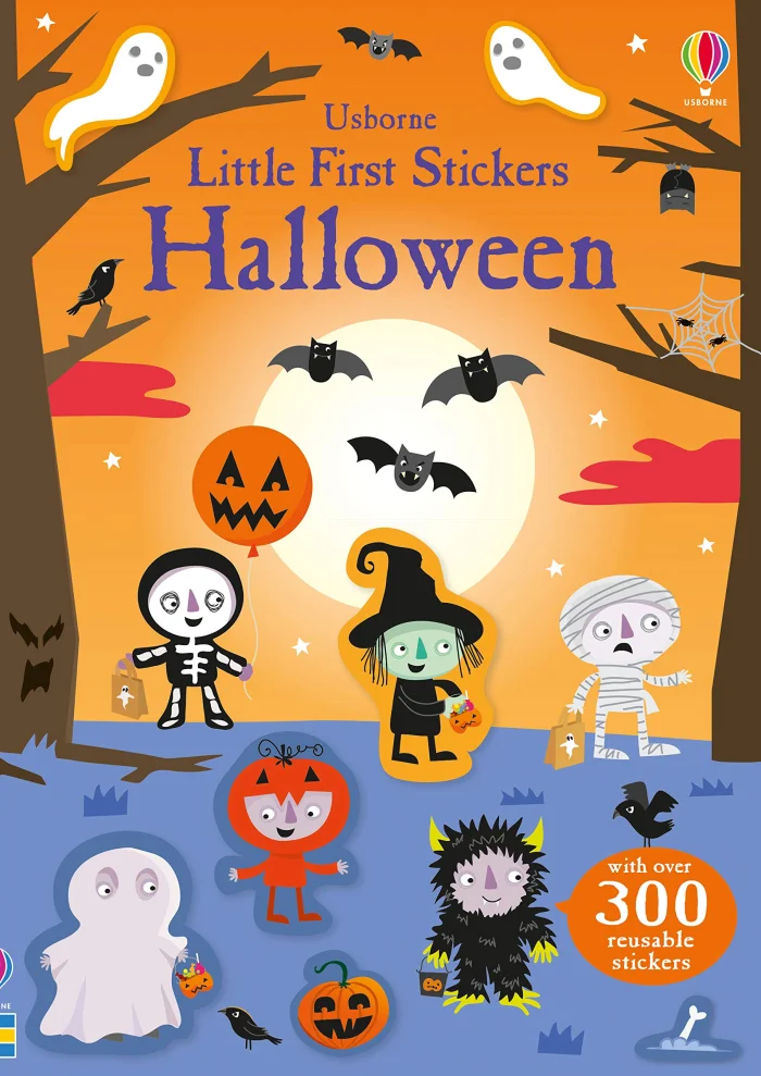 Halloween, nálepkový zošit