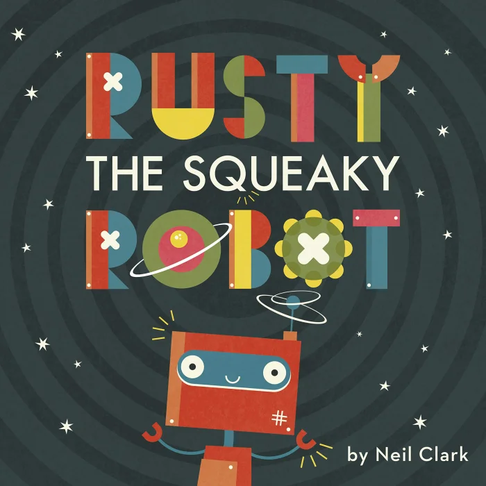 Rusty The Squeaky Robot, anglická kniha
