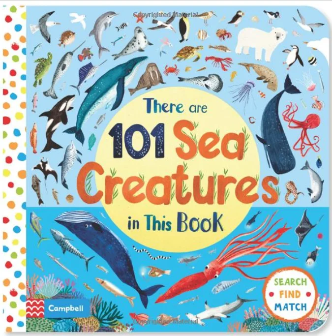 There Are 101 Sea Creatures in This Book, anglická kniha - leporelo