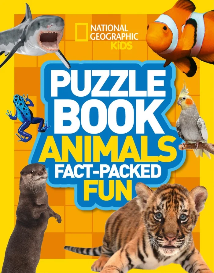 Puzzle Book Animals : Brain-Tickling Quizzes, Sudokus, Crosswords and Wordsearches, anglická kniha
