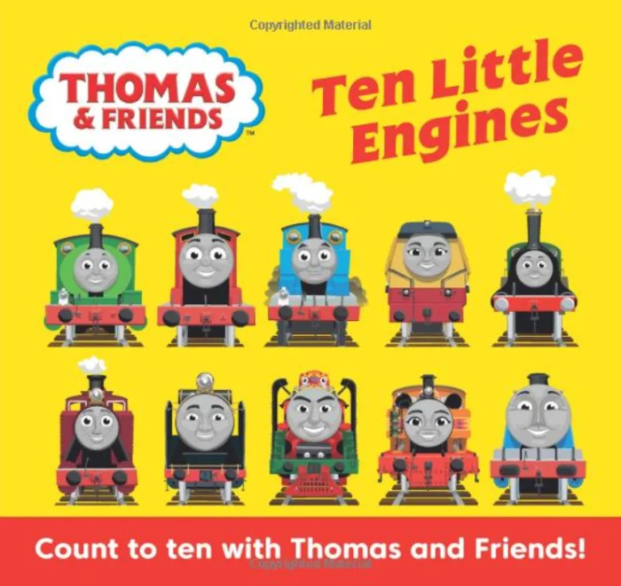 Ten Little Engines, anglická kniha - leporelo