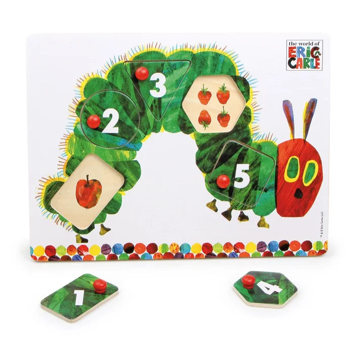 The Very Hungry Caterpillar Wooden Peg Puzzle, puzzle