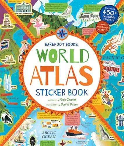 World Atlas Sticker Book, nálepkový zošit