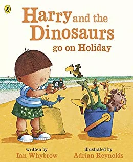 Harry and the Bucketful of Dinosaurs Go on Holiday, anglická kniha