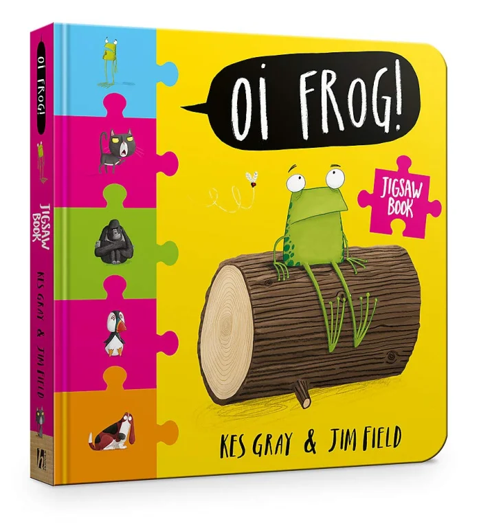 Oi Frog! Jigsaw Book, anglická kniha - leporelo s puzzle