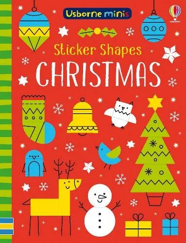 Sticker Shapes Christmas, nálepkový zošit