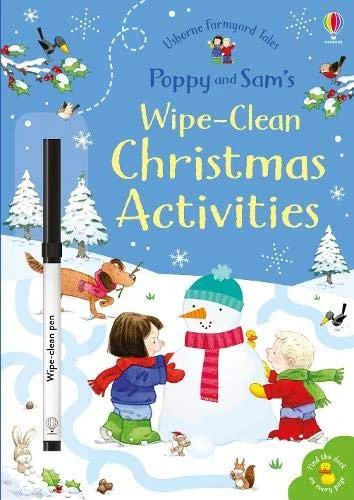 Poppy and Sam's Wipe-Clean Christmas Activities, zošit s úlohami