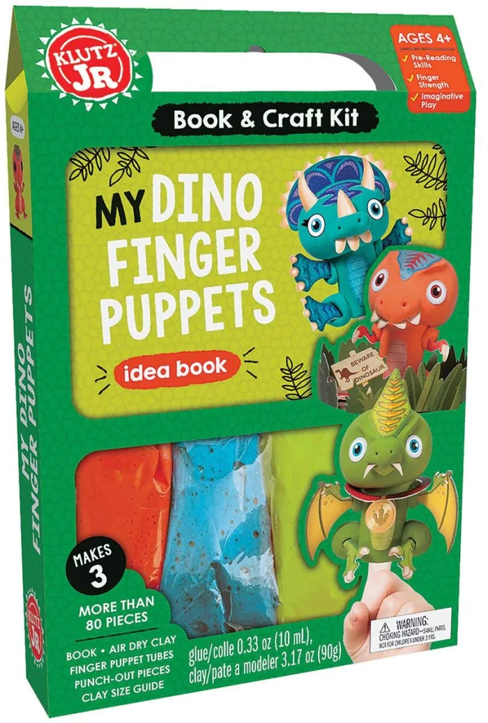 My Dino Finger Puppets, activity box