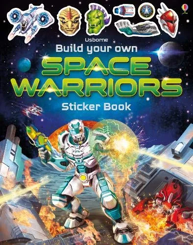 Build Your Own Space Warriors Sticker Book, nálepkový zošit