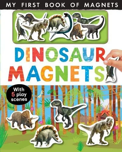 Dinosaur Magnets, anglická kniha - leporelo s magnetkami