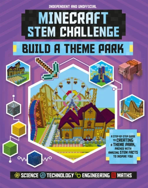 Minecraft STEM Challenge - Build a Theme Park , anglická kniha