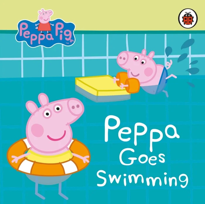 Peppa Goes Swimming, anglická kniha - leporelo