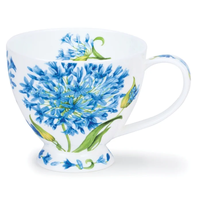 Agapanthus, porcelánový hrnček