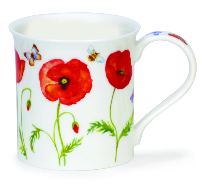Beau Jardin Poppies, porcelánový hrnček