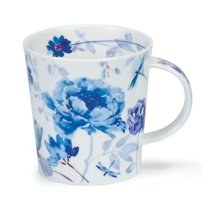 Blue Haze Dragonfly, porcelánový hrnček