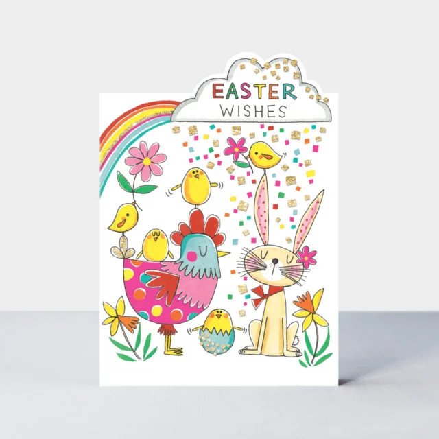 Easter Wishes/Bunny, Chicken & Chicks (ECHERRY4), prianie