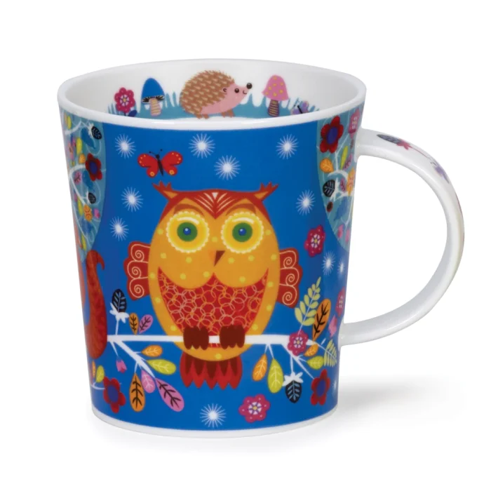 Enchanted Wood Owl, porcelánový hrnček