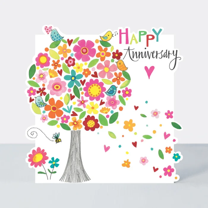 Happy Anniversary Tree of Flowers, prianie