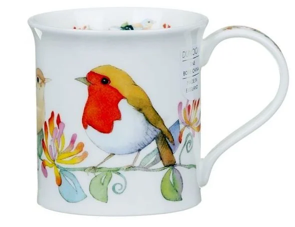 Hedgerow Birds Honeysuckle, porcelánový hrnček