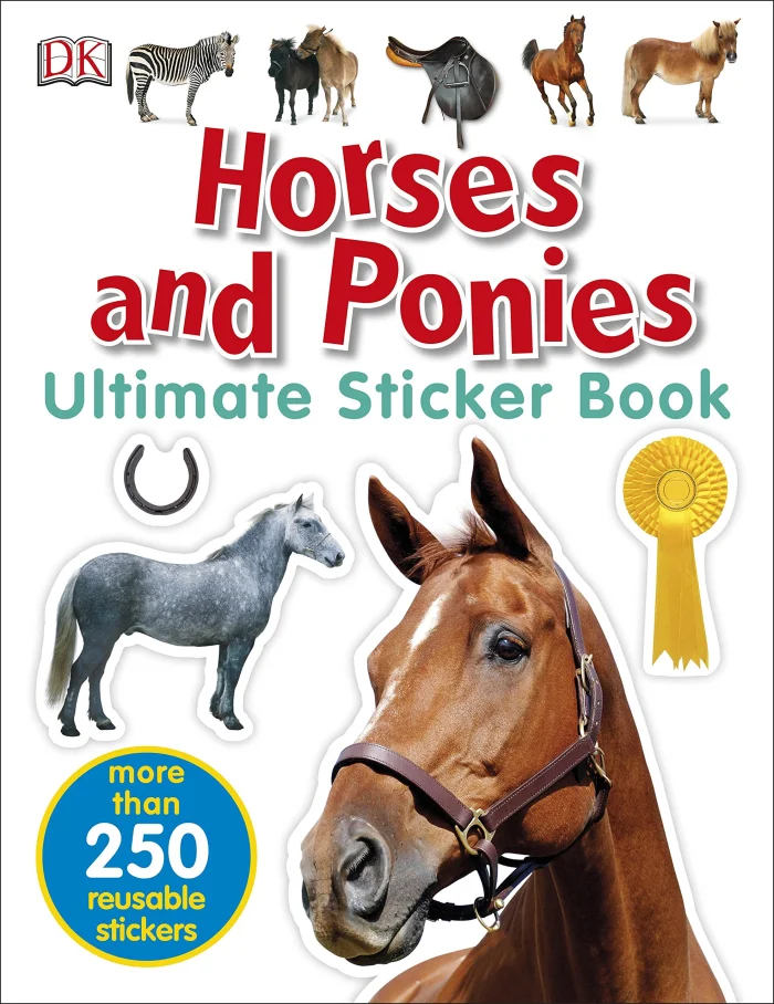Horses and Ponies Ultimate Sticker Book, nálepkový zošit