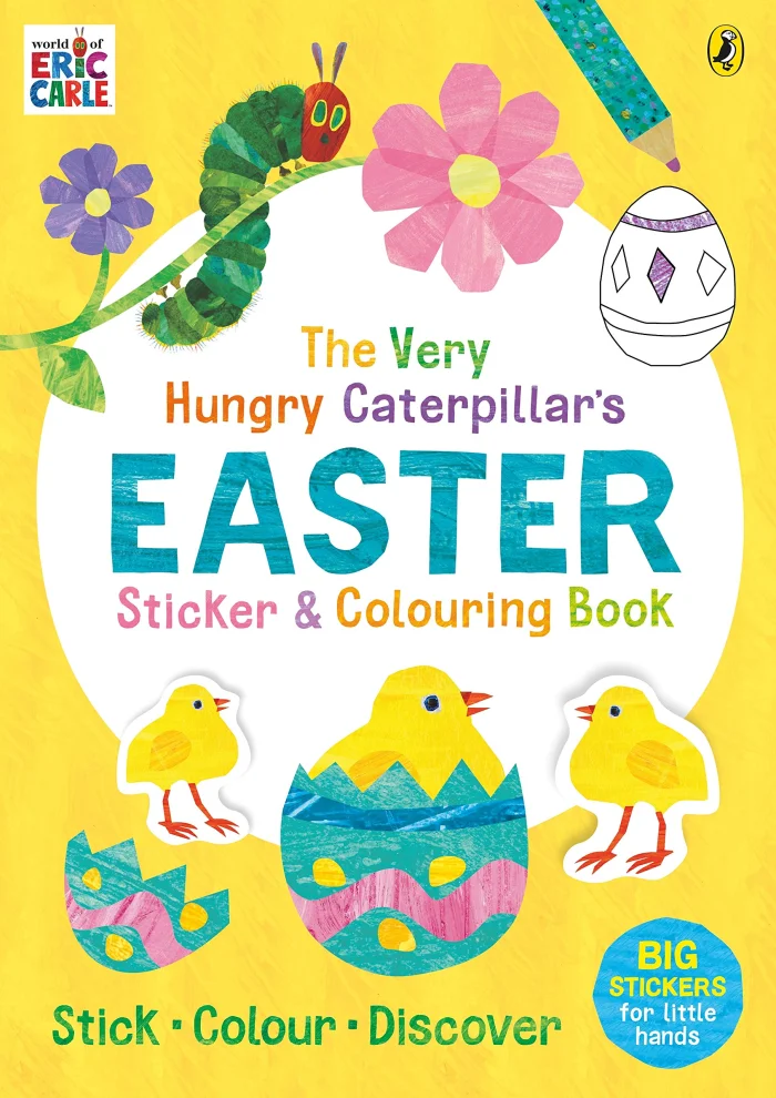 The Very Hungry Caterpillar's Easter Sticker and Colouring Book, nálepkový zošit s aktivitami
