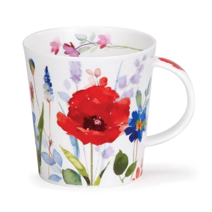 Wild Garden Poppy, porcelánový hrnček