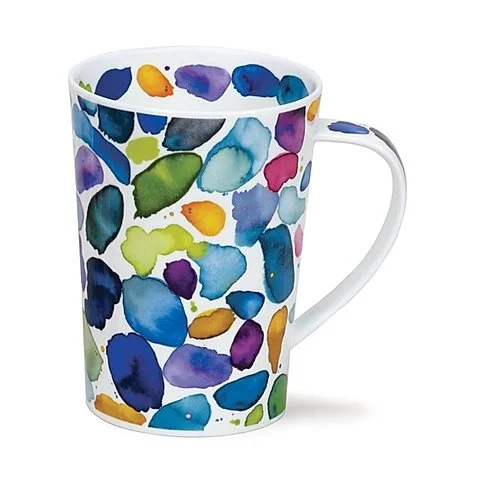 Blobs Blue, porcelánový hrnček
