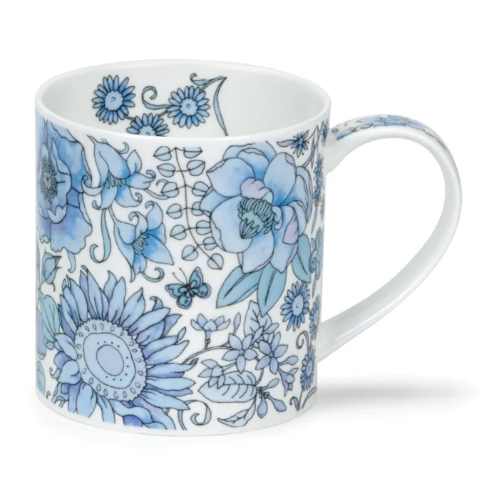 Fleur Blue, porcelánový hrnček