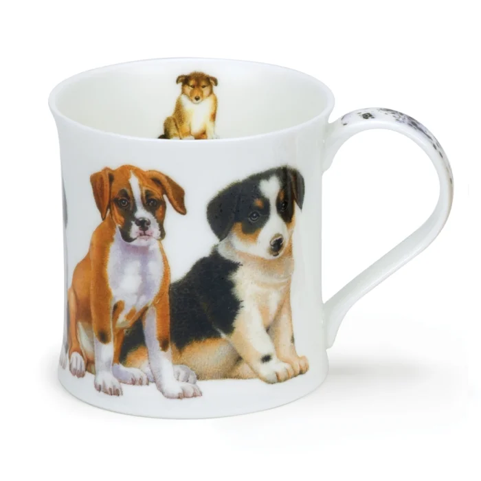 Puppies Boxer, porcelánový hrnček