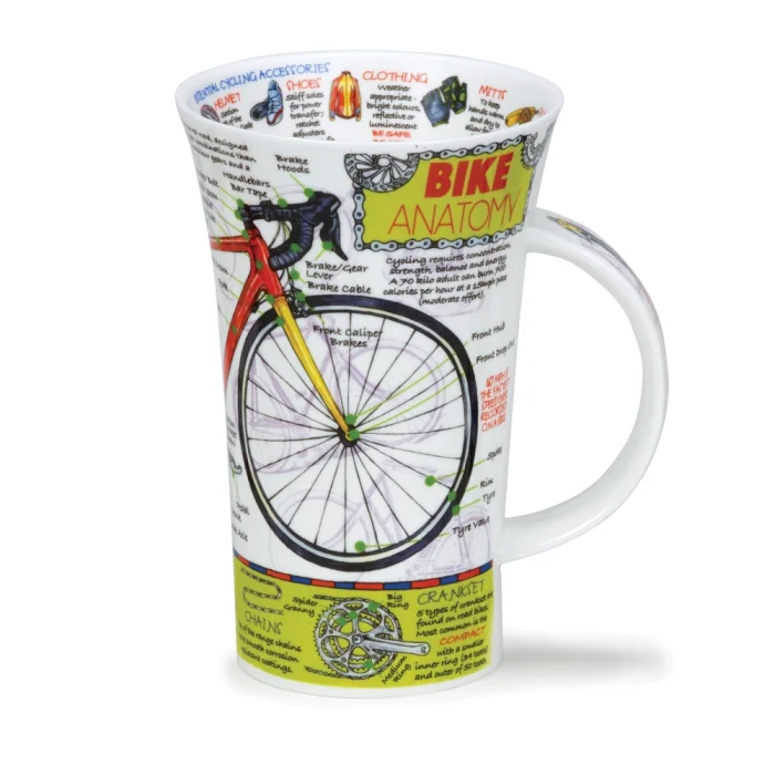 Bike Anatomy, porcelánový hrnček