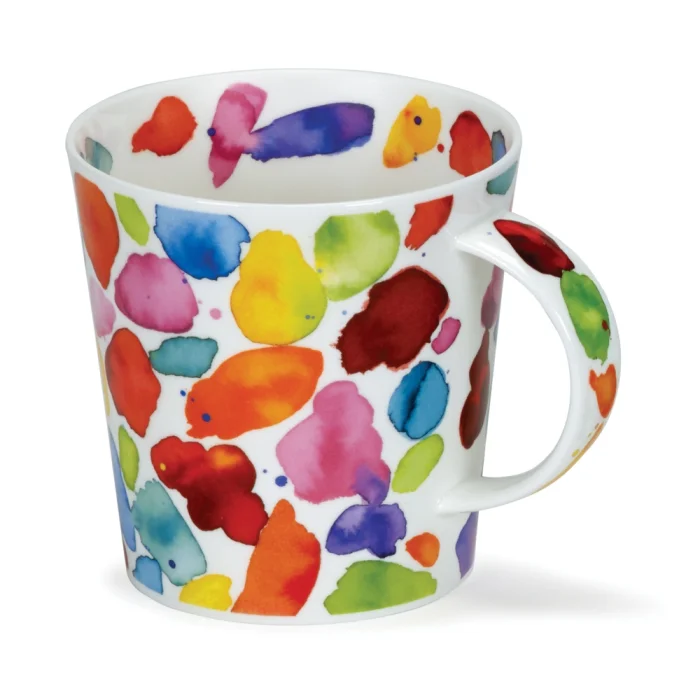 Blobs Red, porcelánový hrnček
