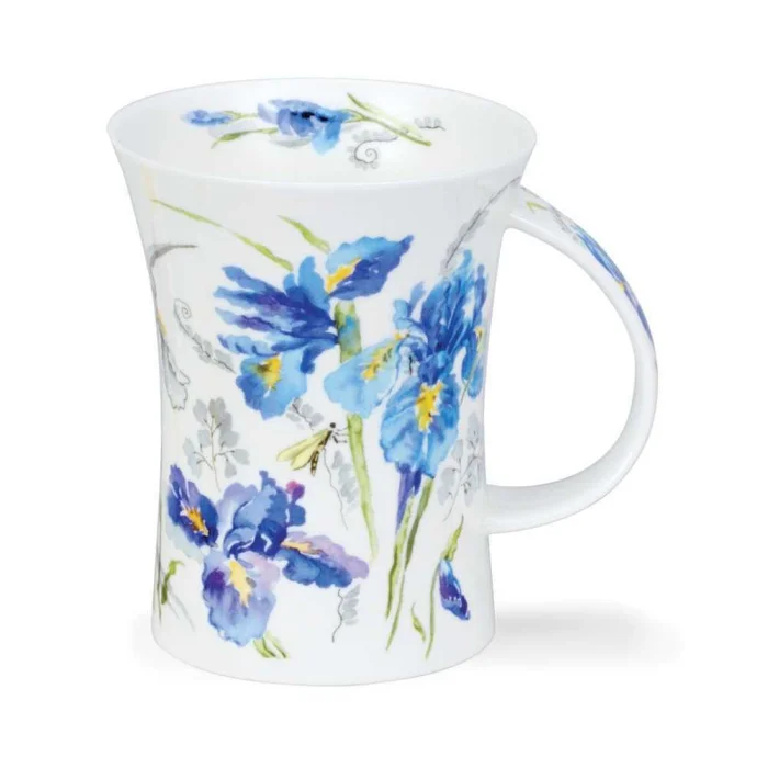 Blue Irises, porcelánový hrnček