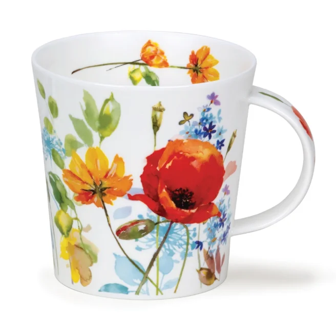Country Garden Red Poppy, porcelánový hrnček