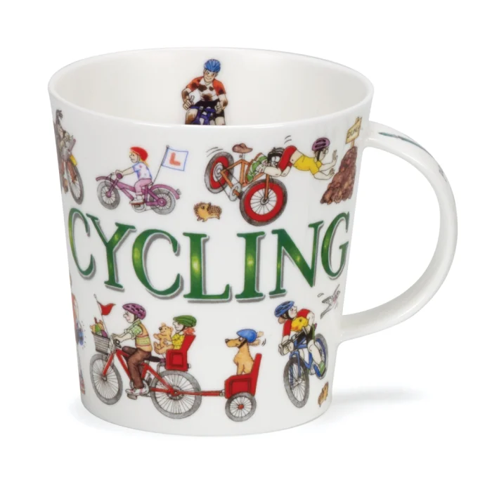 Sporting Antics Cycling, porcelánový hrnček