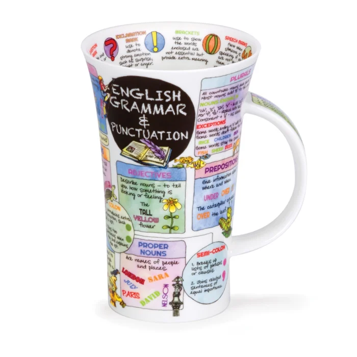 English Grammar, porcelánový hrnček