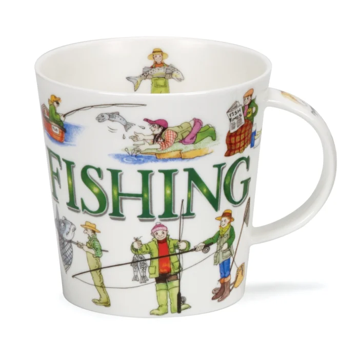 Sporting Antics Fishing, porcelánový hrnček