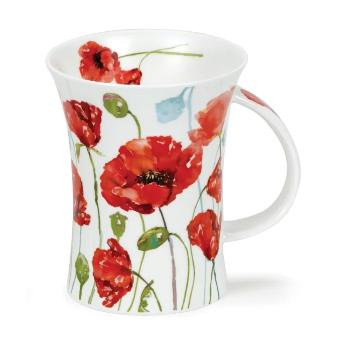 Floral Breeze Poppy, porcelánový hrnček