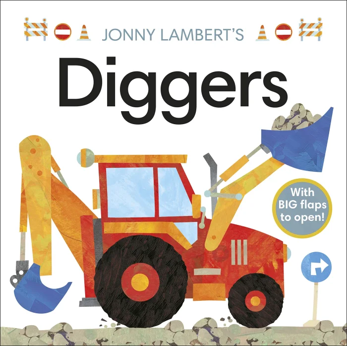 Jonny Lambert's Diggers, anglická kniha - leporelo