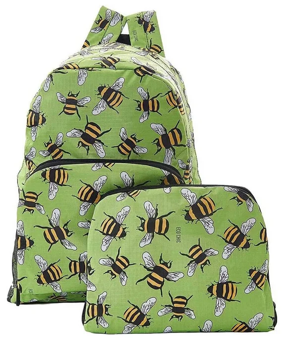 Bee Green - Foldable Backpack, skladací ruksačik