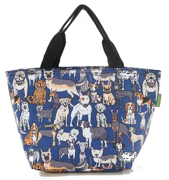 Dogs Blue - Foldable Lunch Bag, skladacia termotaška