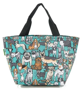 Dogs Green - Foldable Lunch Bag, skladacia termotaška