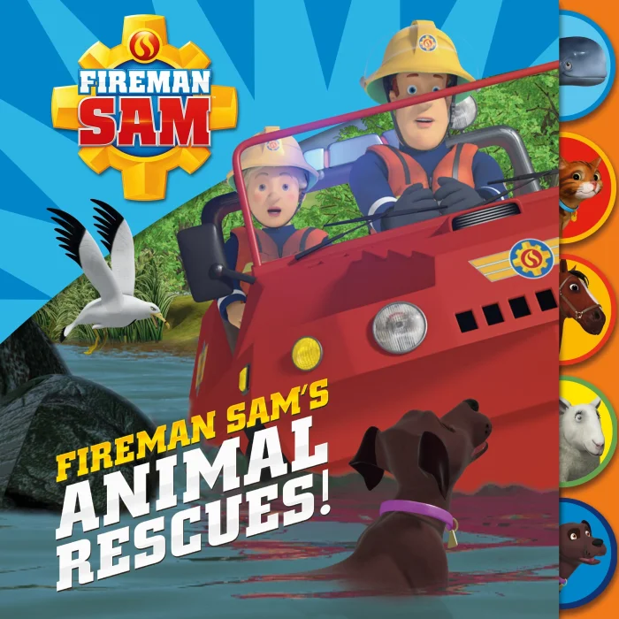 Fireman Sam's Animal Rescues!, anglická kniha - leporelo