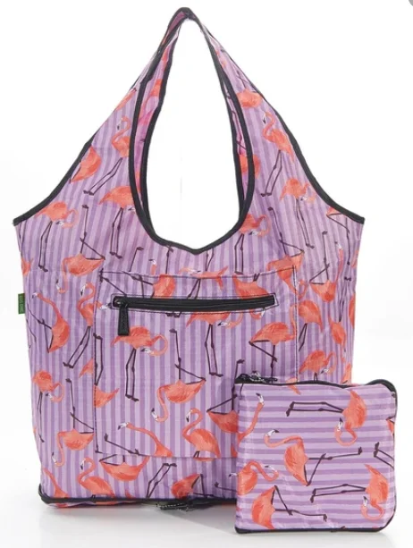 Flamingo Purple - Foldable Weekend Bag, skladacia taška