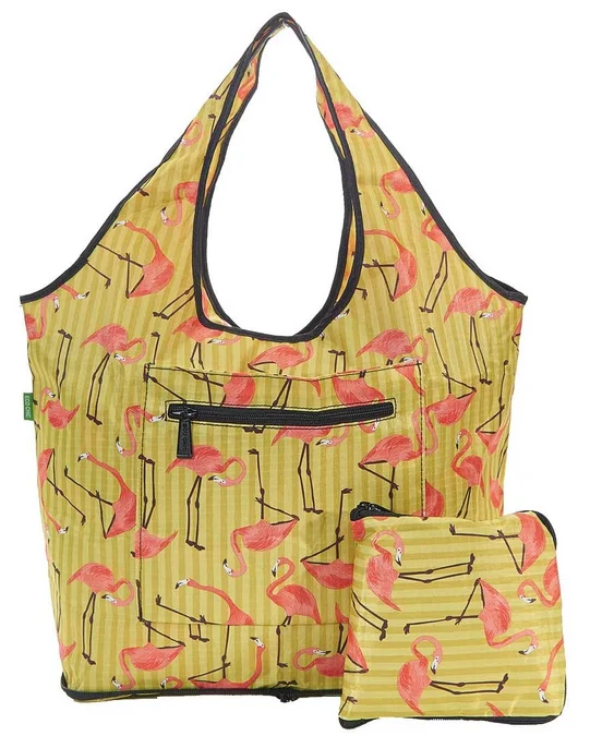 Flamingo Yellow - Foldable Weekend Bag, skladacia taška