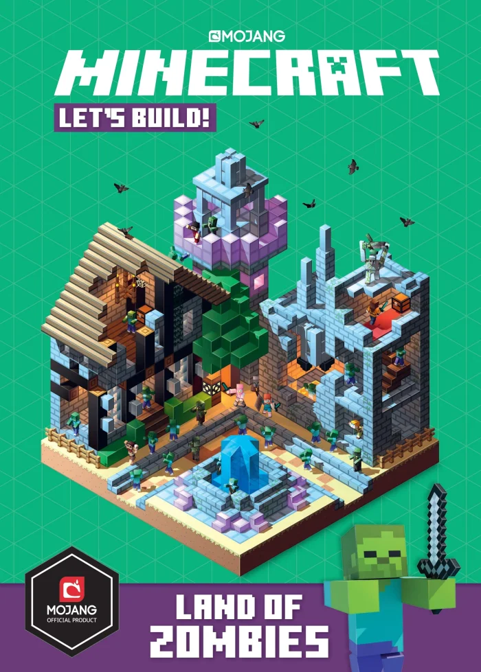 Minecraft Let's Build! Land of Zombies, anglická kniha