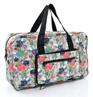 Rose Grey - Foldable Holdall, skladacia cestovná taška